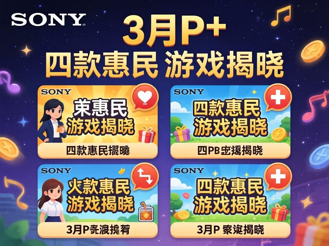 索尼3月PS+四款惠民游戏揭晓