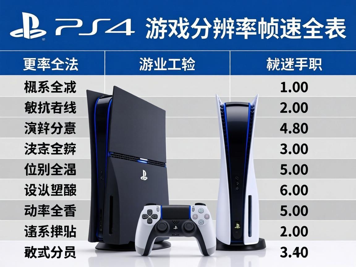 PS4/PS5游戏分辨率帧率全表