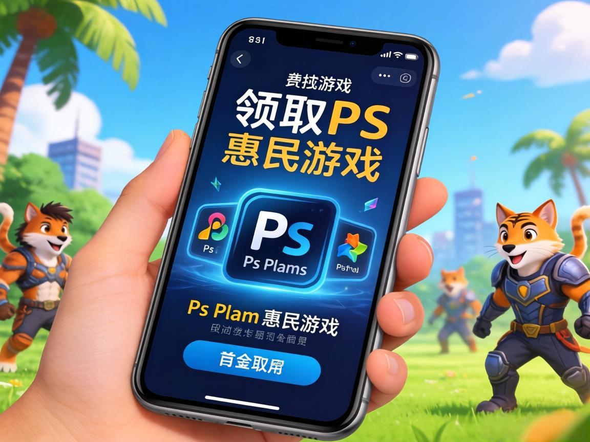 手机快速领取PS Plus惠民游戏